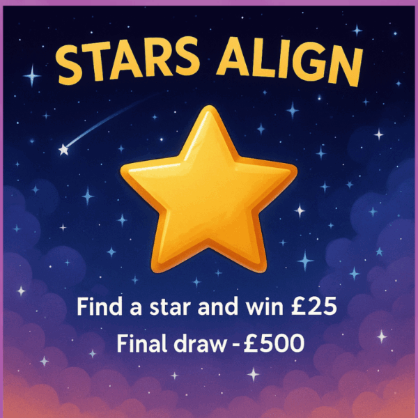 Stars Align - £500 Final Draw & £25 Instant Wins