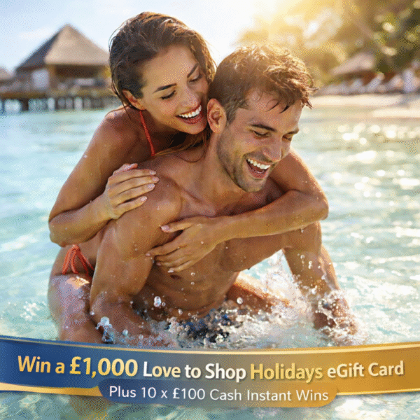 £1,000 Love2Shop Holidays Gift Card + Instant Wins #3