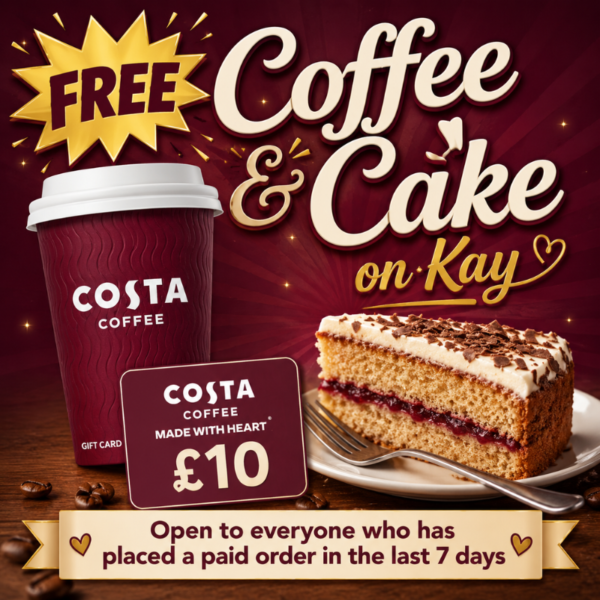 FREE £10 Costa Gift Card
