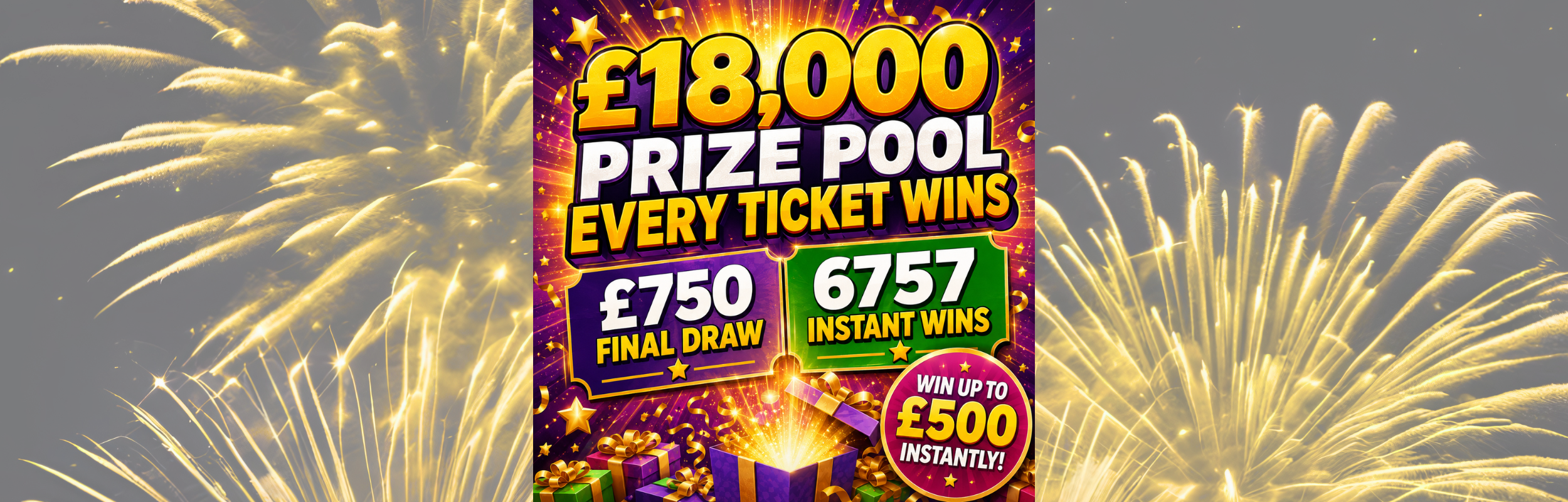Every Ticket Wins #3- £18,000 Prize Pool!