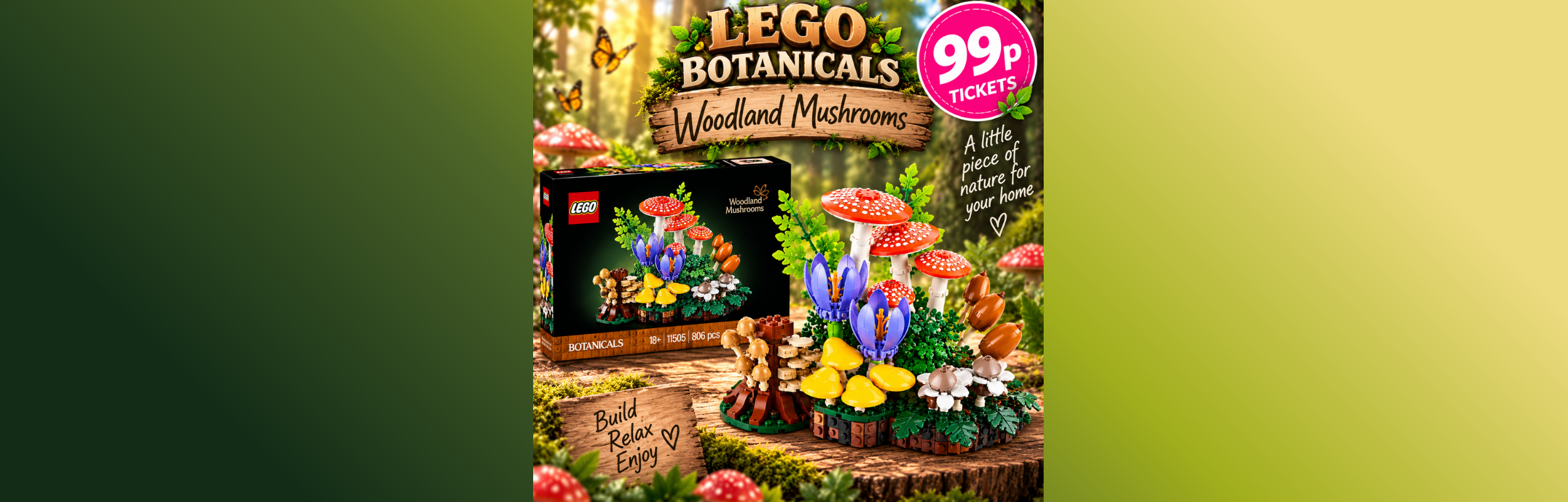 LEGO Botanicals Woodland Mushrooms